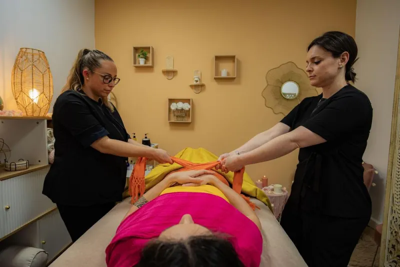 Rituel Rebozo à 4 mains, Kelly Bien-Naitre & Douceur, Porto Vecchio